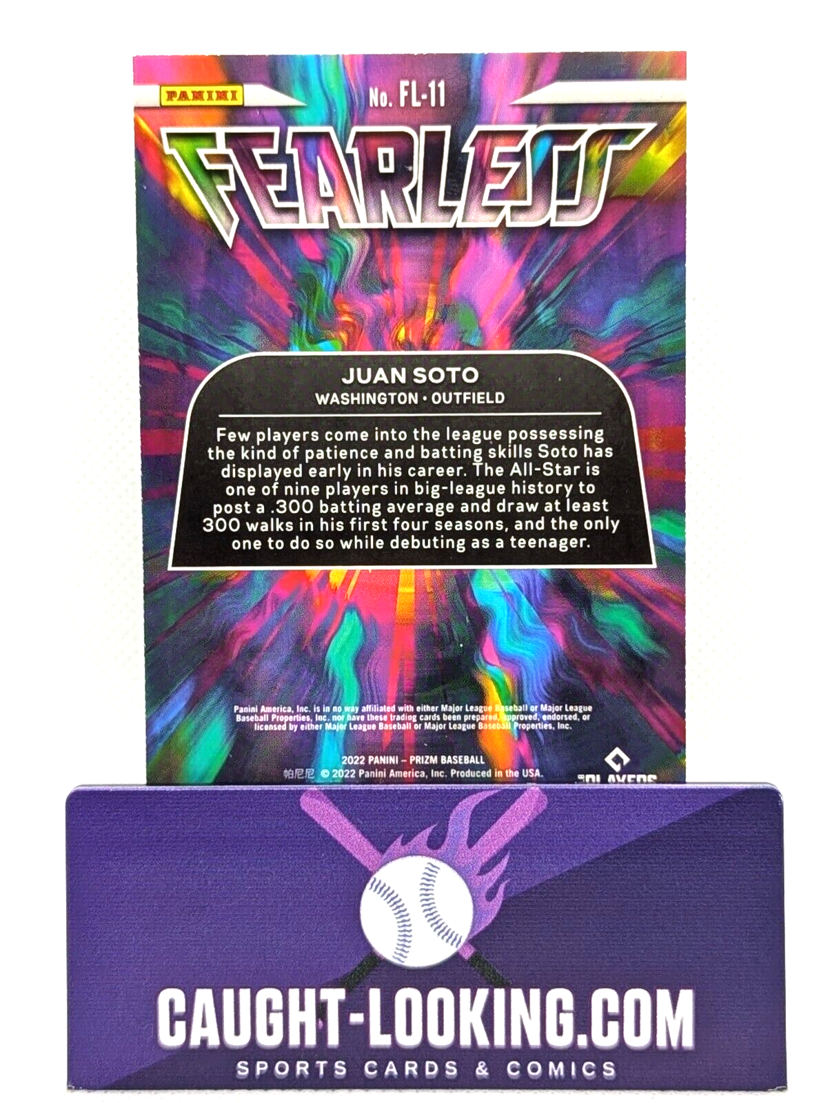 Juan Soto - 2022 Panini Prizm Fearless #FL-11