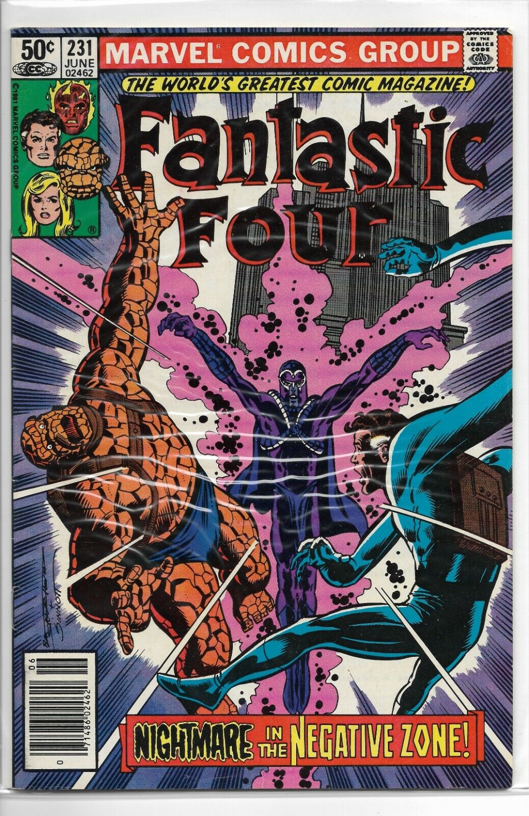Fantastic Four #231 - "In All the Gathered Gloom!" NEWSSTAND - 1981 Marvel Comic