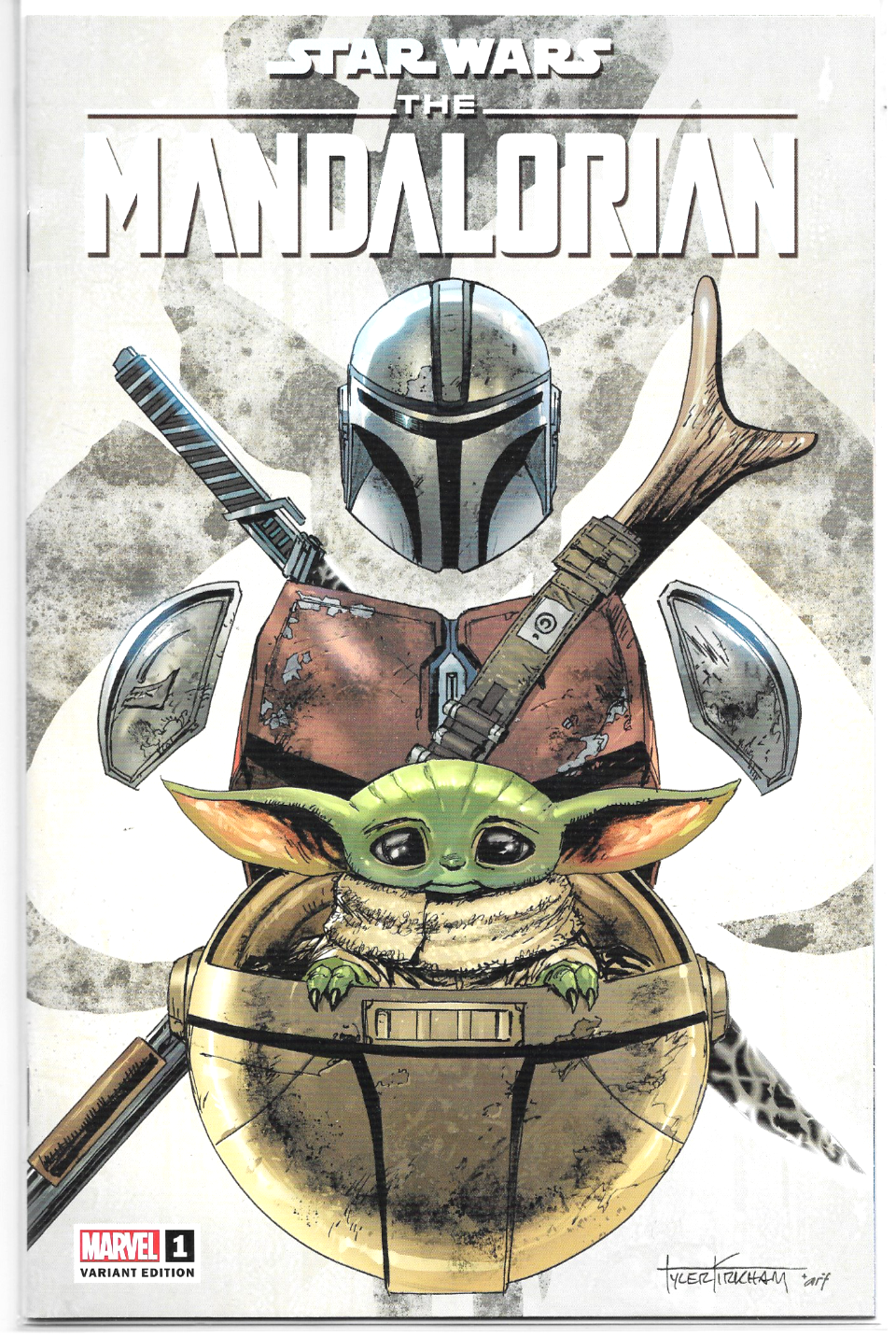 Star Wars The Mandalorian #1 2022 Marvel Comics Tyler Kirkham Variant