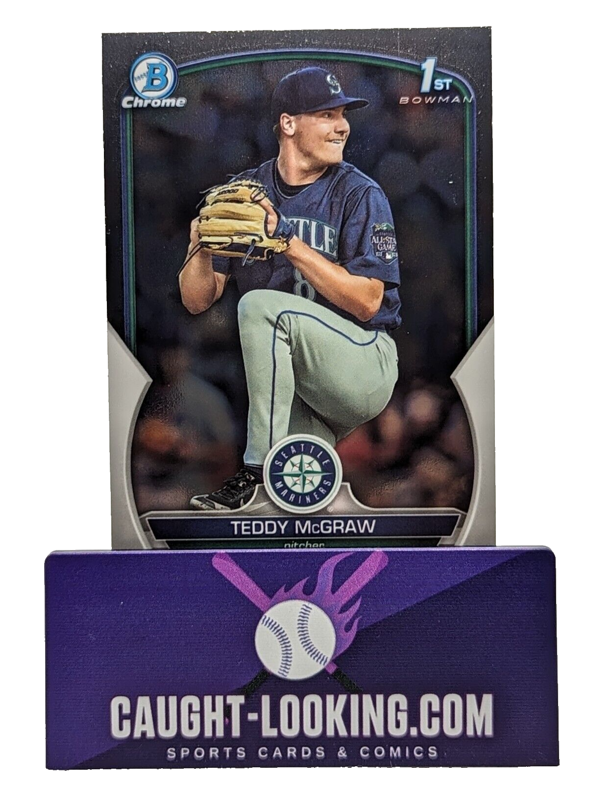 Teddy McGraw - 2023 Bowman Draft Chrome #BDC73 Mariners Prospect
