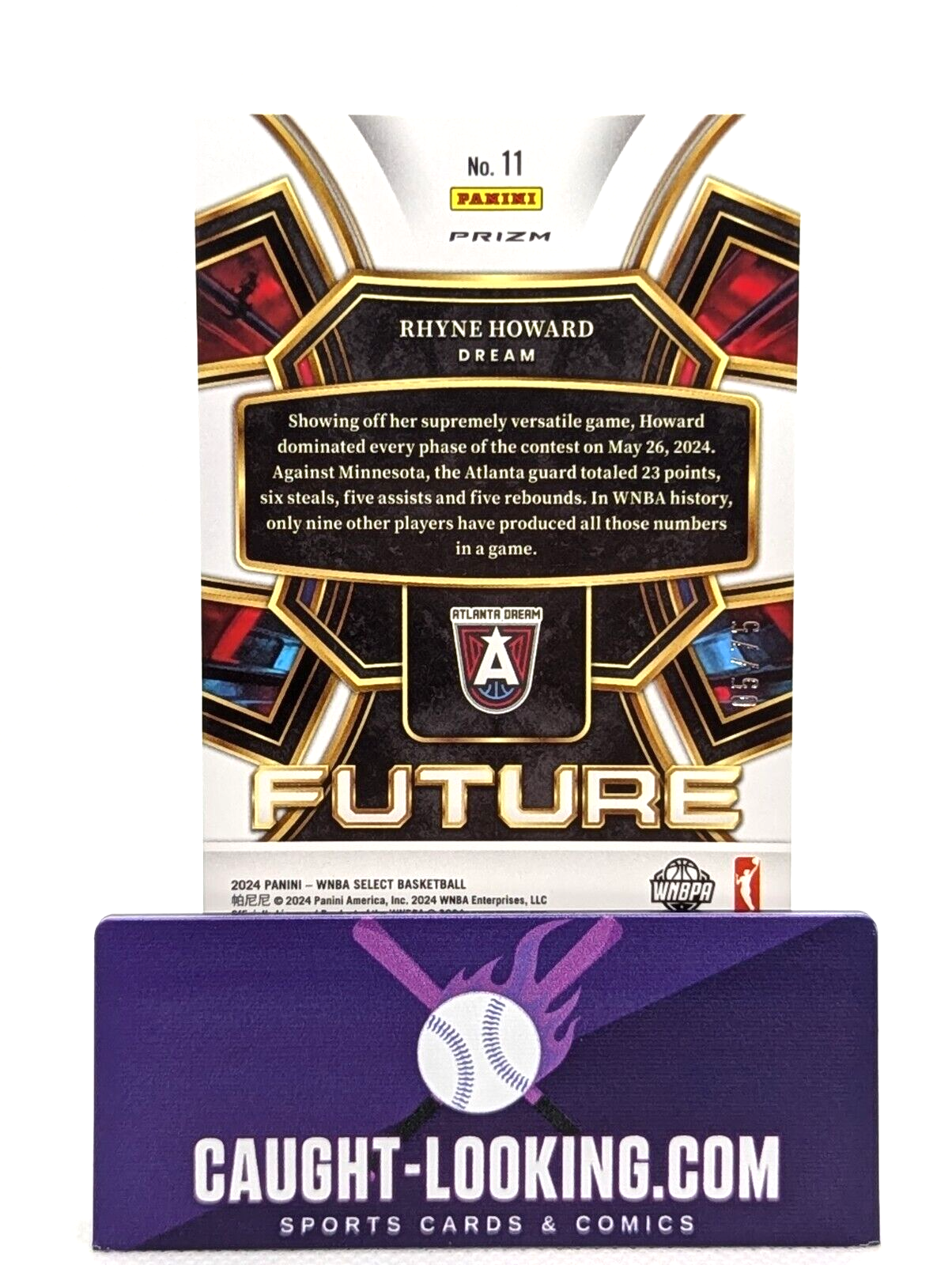 Rhyne Howard - 2024 Panini Select WNBA - Select Future #11 Disco Prism /75