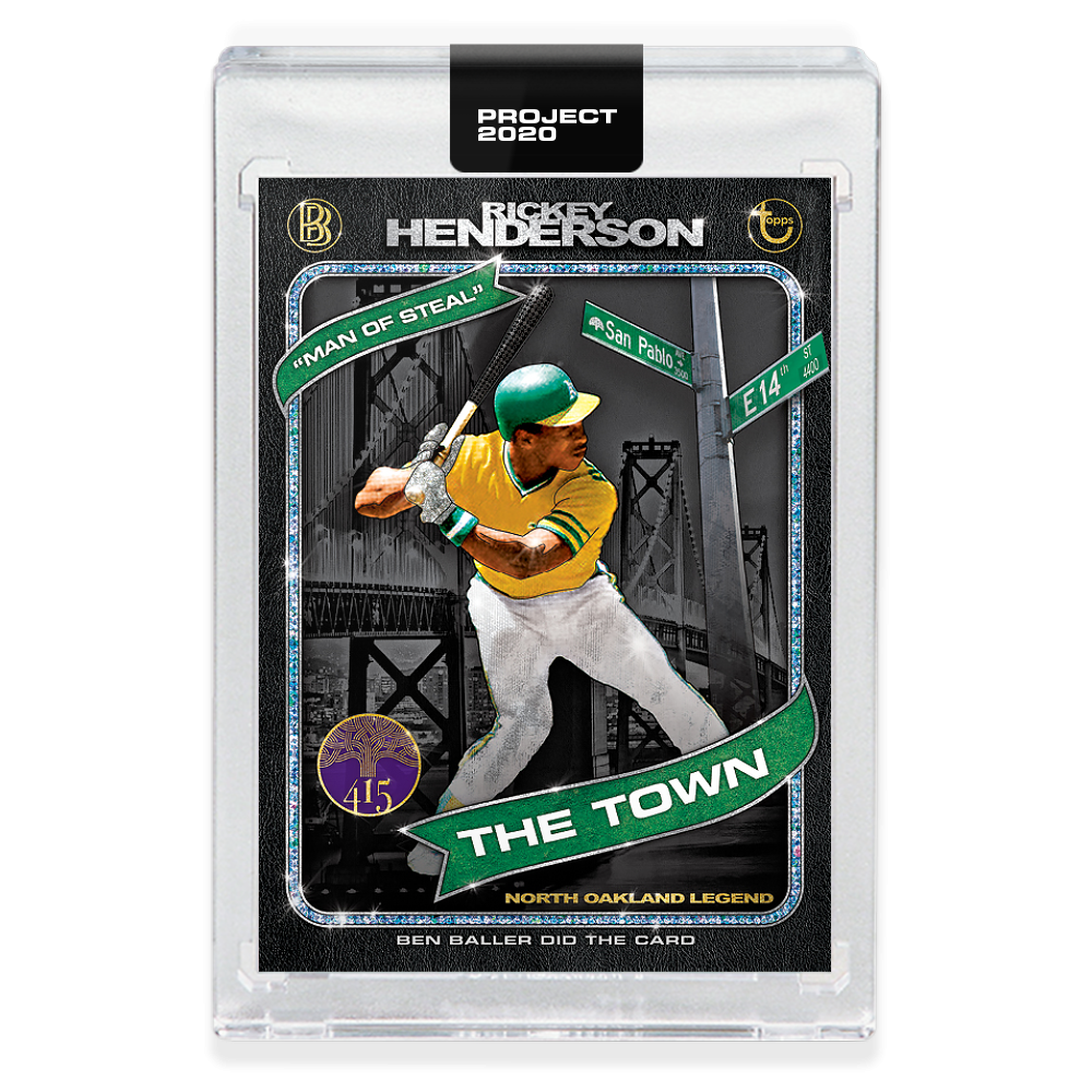 Rickey Henderson #71 2020 Topps Project 2020 1980 Style Ben Baller
