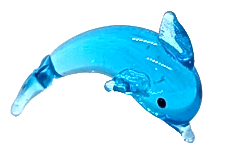 Ganz World Miniature Mini Glass Collectible Figurine Dolphin