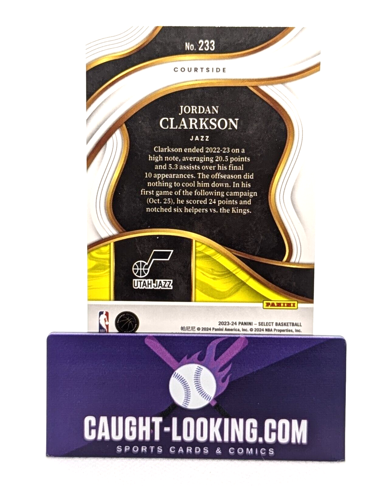 2023-24 Panini Select - Courtside Blue #233 Jordan Clarkson