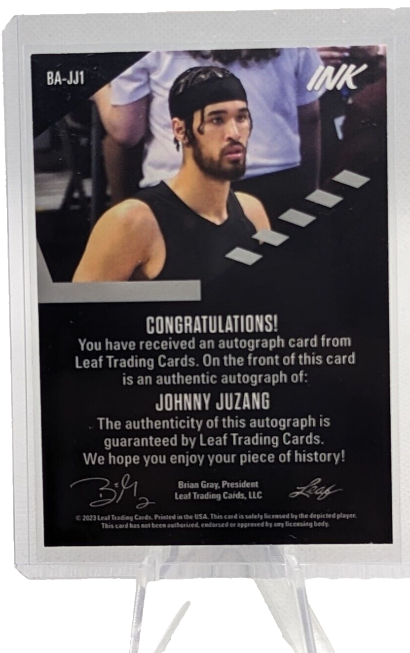 Johnny Juzang AUTO #BA-JJ1 23-24 Leaf INK UCLA Utah Jazz