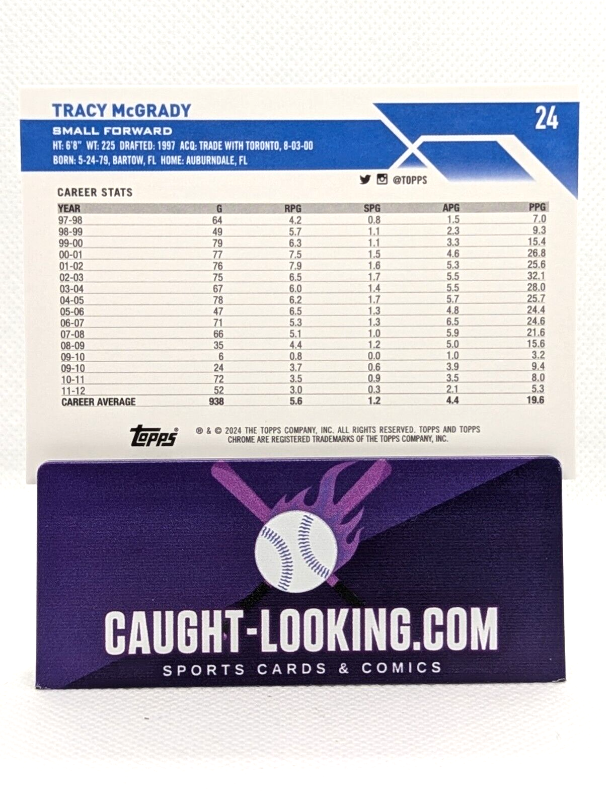 Tracy McGrady - 2023-24 Topps Chrome #24 RC Orlando Magic