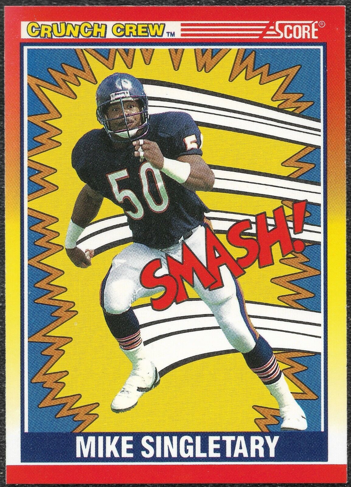 Mike Singletary #554 - 1990 Score Football NFL HOF Chicago Bears ‘Crunch Crew’