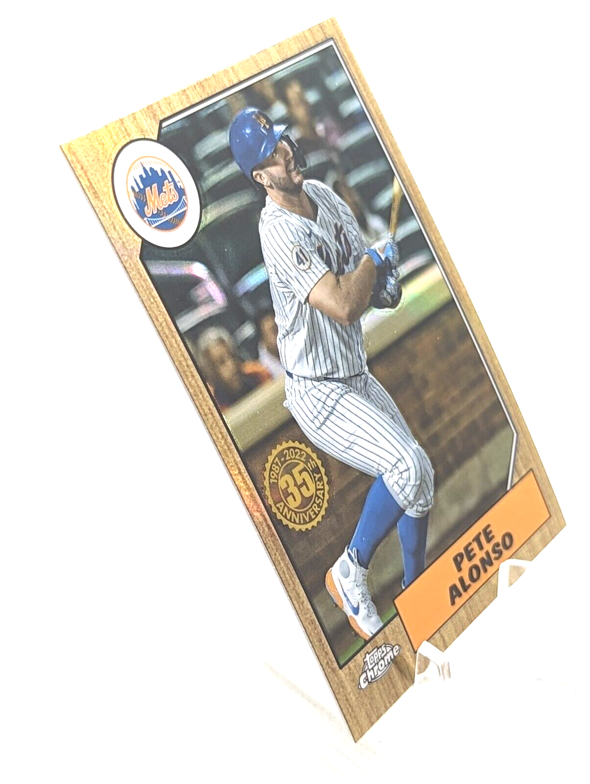 Pete Alonso #87BC-10 2022 Topps Chrome 1987 NY Mets