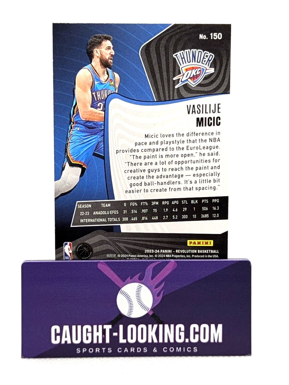 2023-24 Panini-Revolution Basketball Vasilije #150