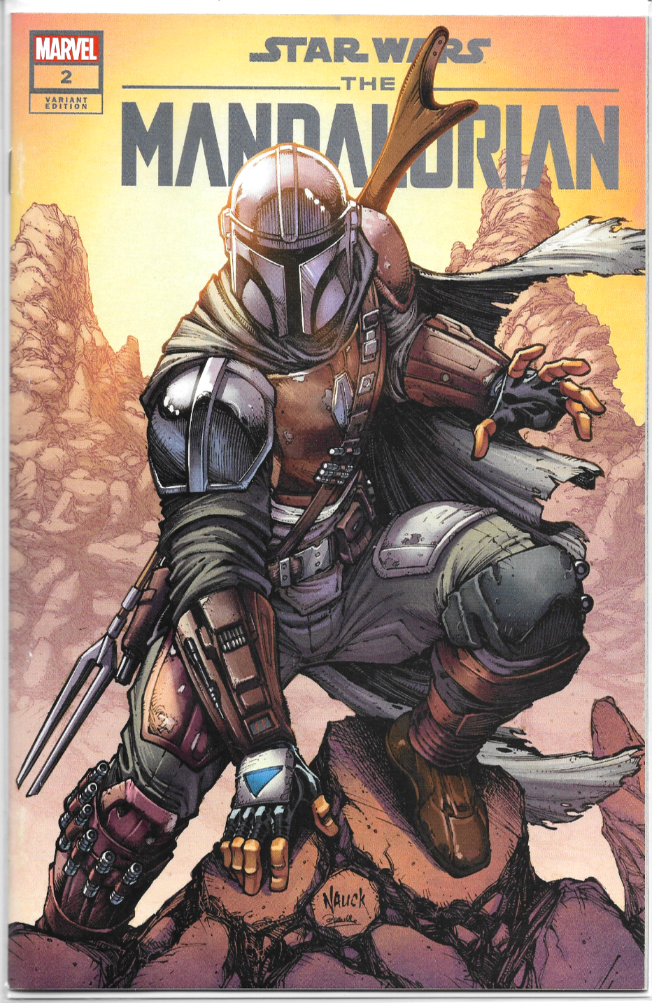 Star Wars The Mandalorian #2 Todd Nauck Variant 2022 Marvel Comics