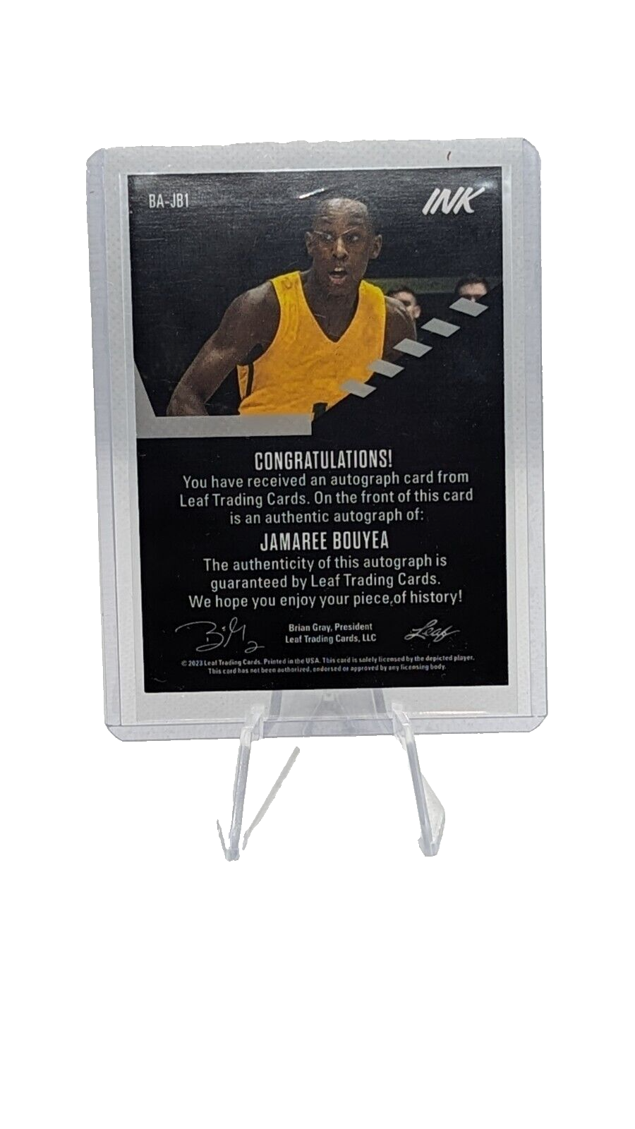 Jamaree Bouyea AUTO #BA-JB1 23-24 Leaf INK