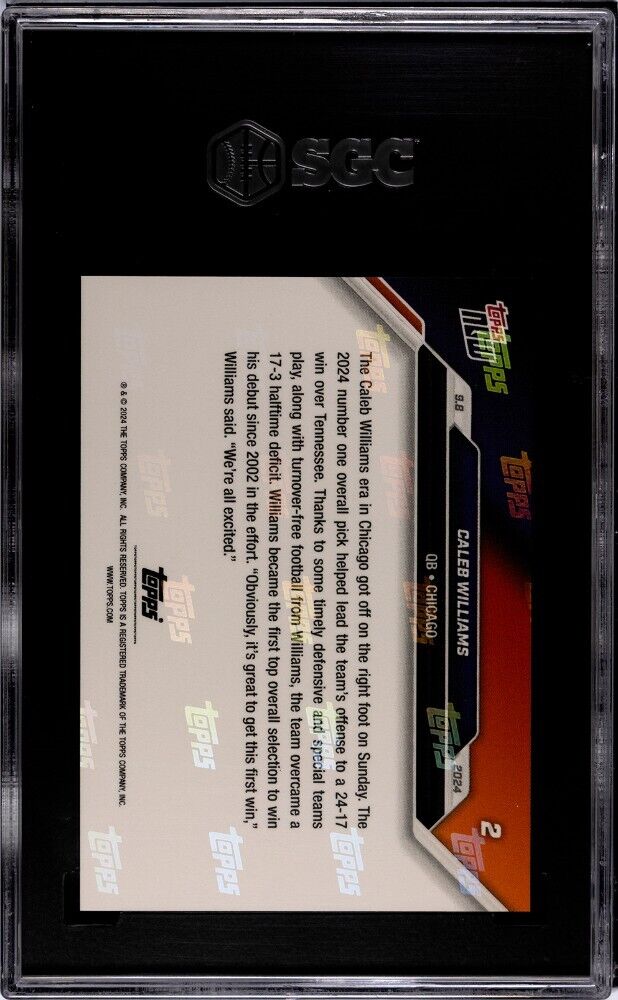 Caleb Williams - 2024 Topps NOW Football #2 SCG 10