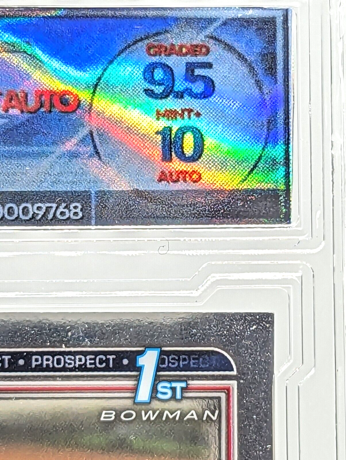 Sam Bachman #CDA-SB 2021 Bowman Draft Pick Chrome Autographs Graded 9.5