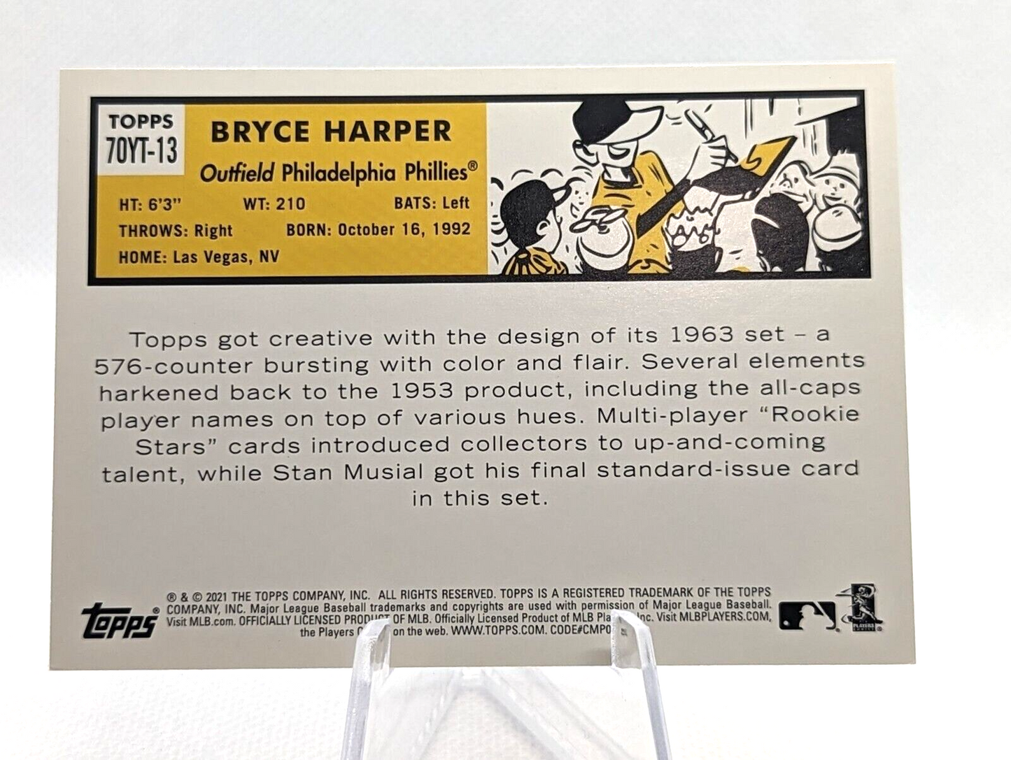 Bryce Harper #70YT-13 2021 Topps 70 Years of Baseball