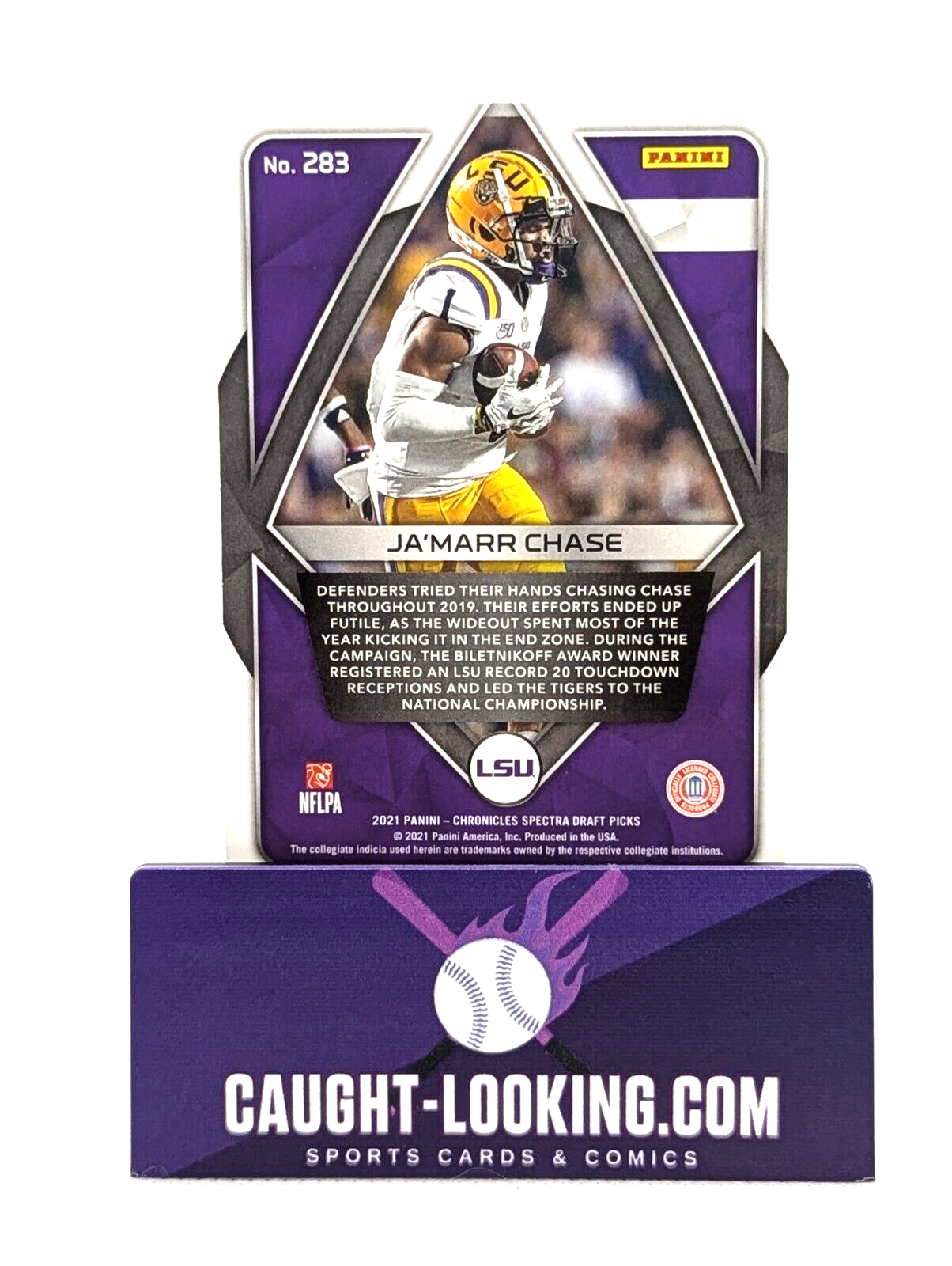 2021 Chronicles Draft Picks Jamarr Chase Spectra #283 Rookie Cincinnati Bengals