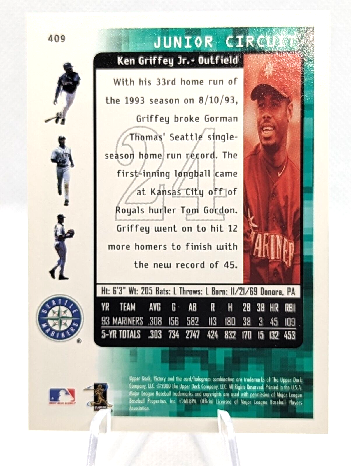 2000 Upper Deck Victory Baseball Ken Griffey Jr #409