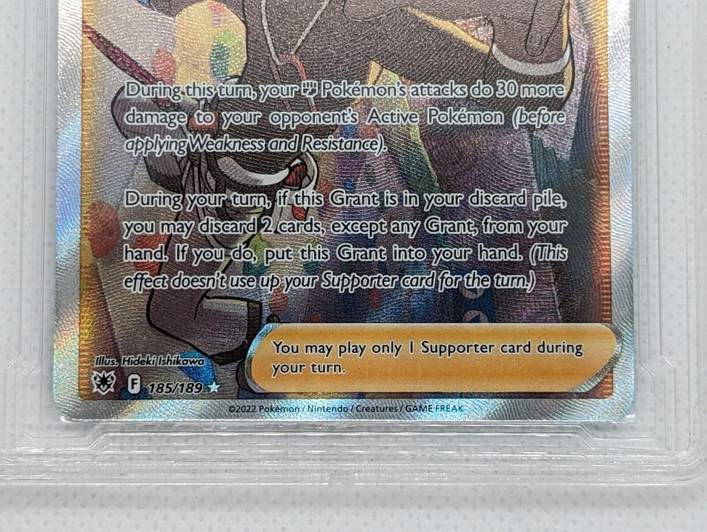 Grant 185/189 - Astral Radiance - Full Art Trainer - Pokemon TCG Card 9.5 Mint+