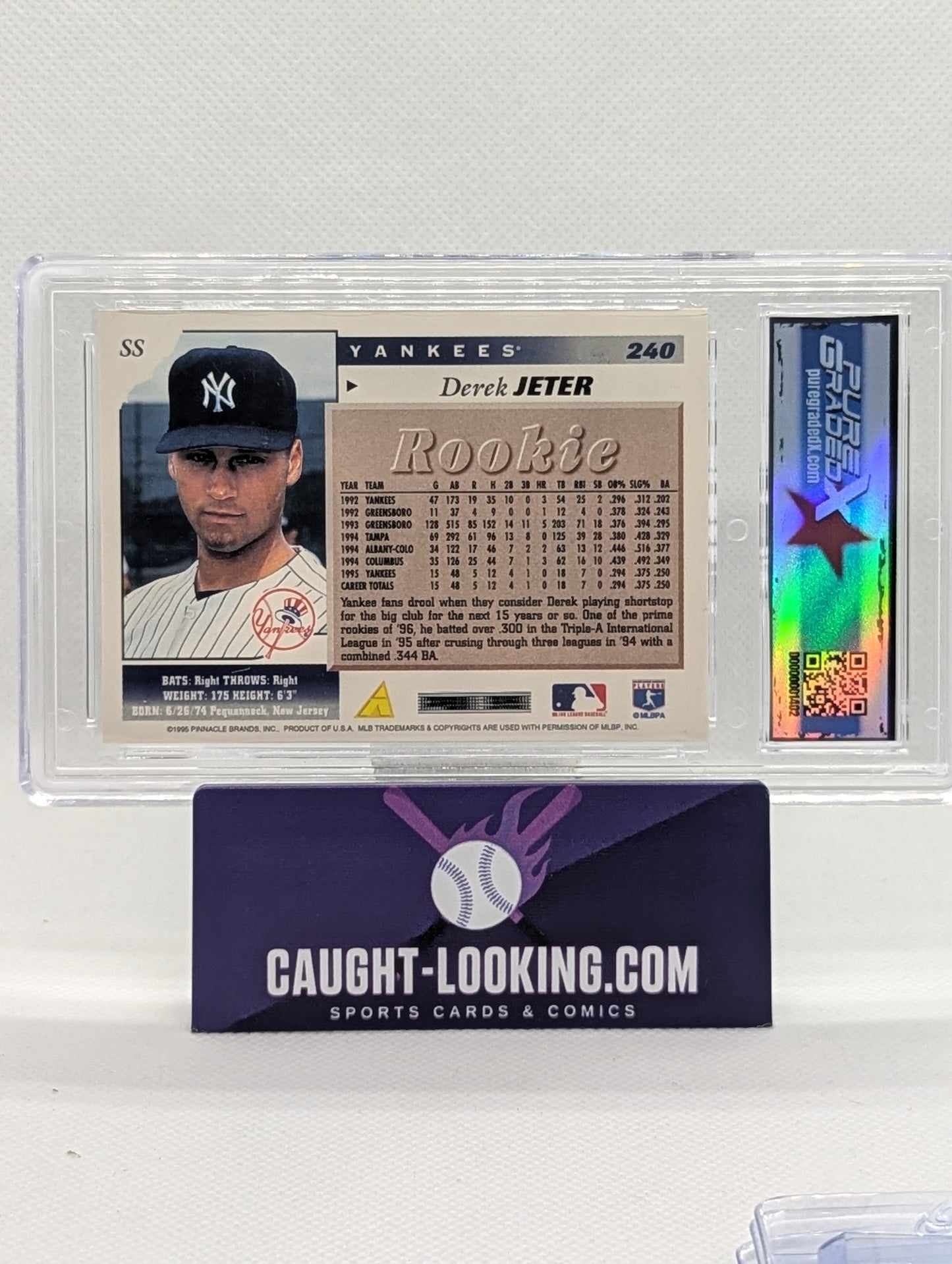 Derek Jeter - 1996 Score Rookie Card #240 PGX 9