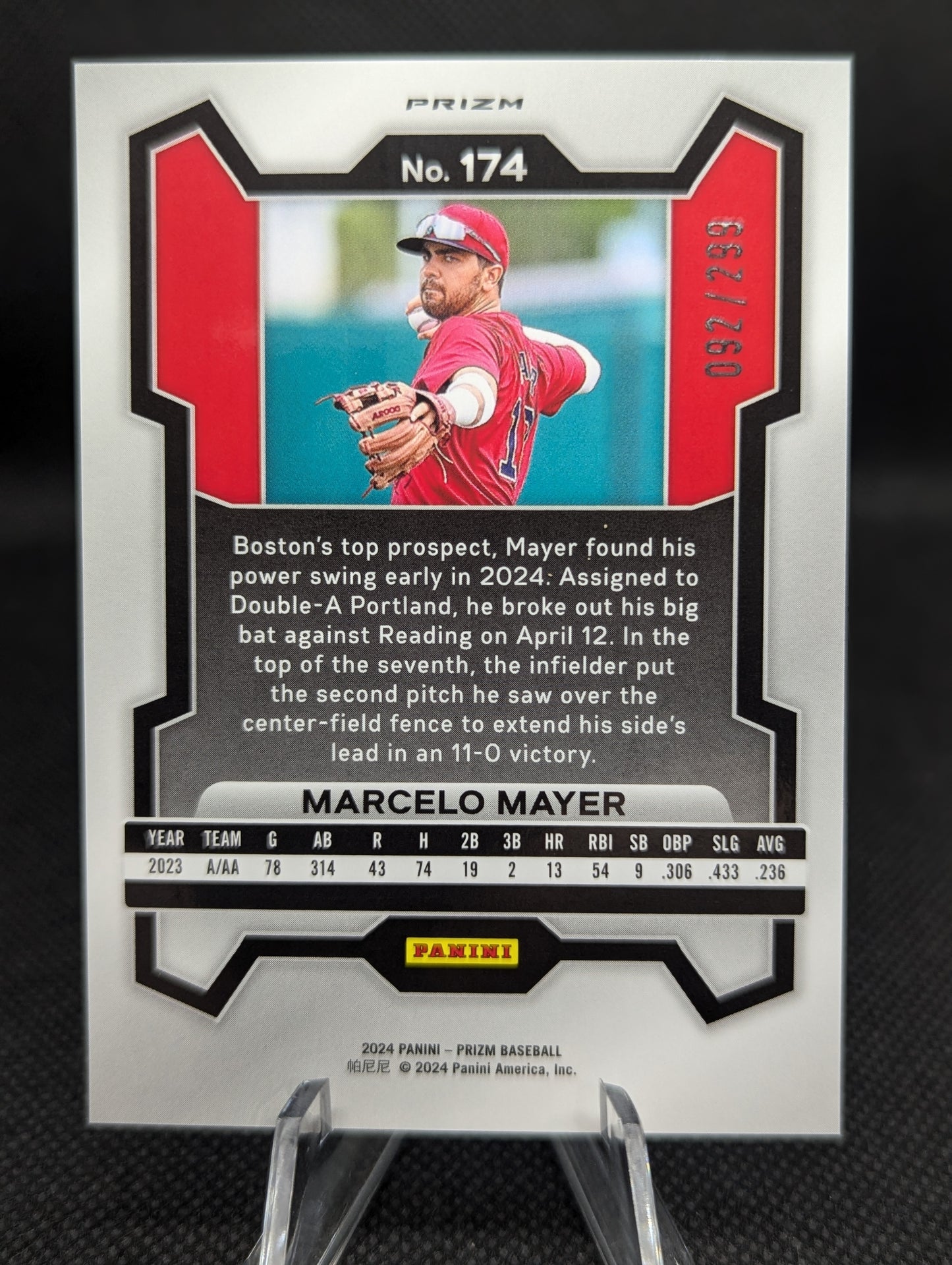 Marcelo Mayer - 2024 Panini Prizm #174 Red /299