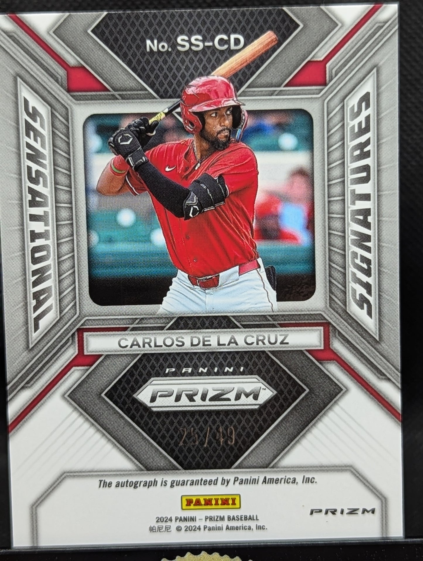 Carlos De La Cruz - 2024 Panini Prizm #SS-CD Sensational Signatures Blue Auto /49