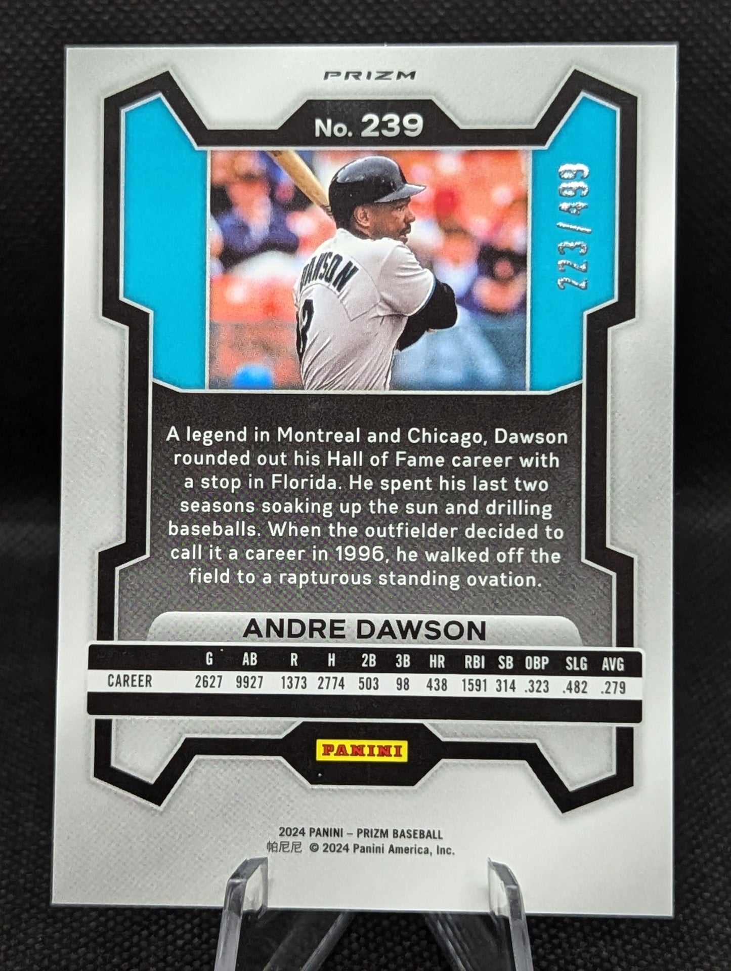 Andre Dawson - 2024 Panini Prizm #239 Pulsar Prizms /499
