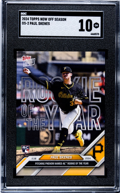 Paul Skenes - 2024 Topps NOW #OS-2 "Rookie Of The Year" SGC 10