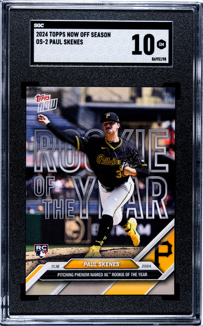 Paul Skenes - 2024 Topps NOW #OS-2 "Rookie Of The Year" SGC 10