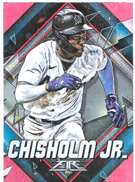Jazz Chisholm Jr. #52 2022 Topps Fire Miami Marlins