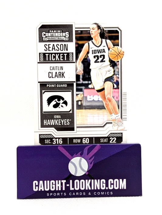 2024 Panini Caitlin Clark Collection Iowa CC3 Contenders Season Ticket