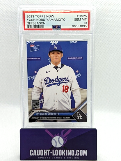 Yoshinobu Yamamoto 2023 Topps NOW Offseason #OS25 PSA 10