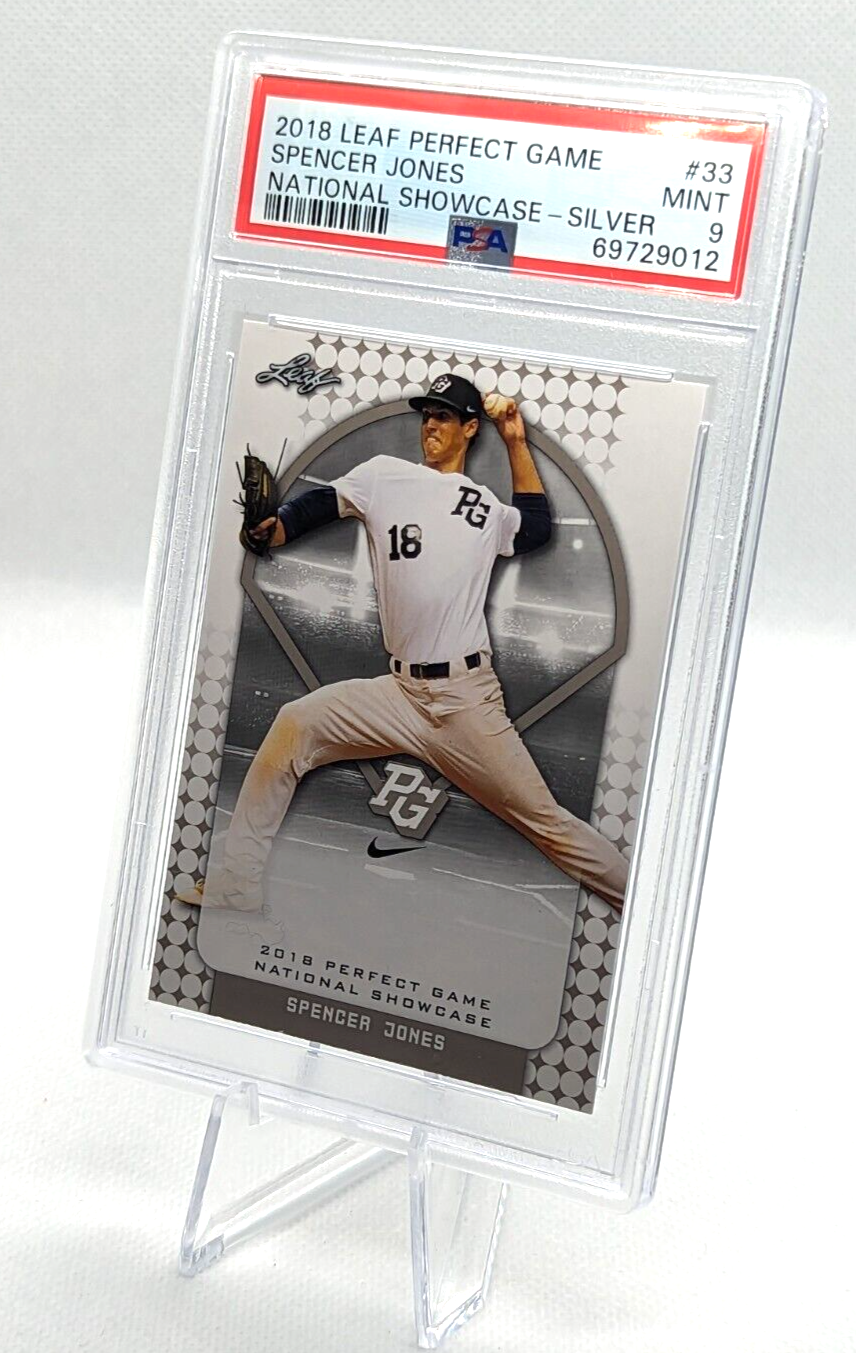Spencer Jones PSA 9 2018 Leaf Perfect Game Nation Showcase Silver #33 Yankees 