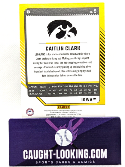 2024 Panini Caitlin Clark Collection - Base Donruss #5 Caitlin Clark (RC)