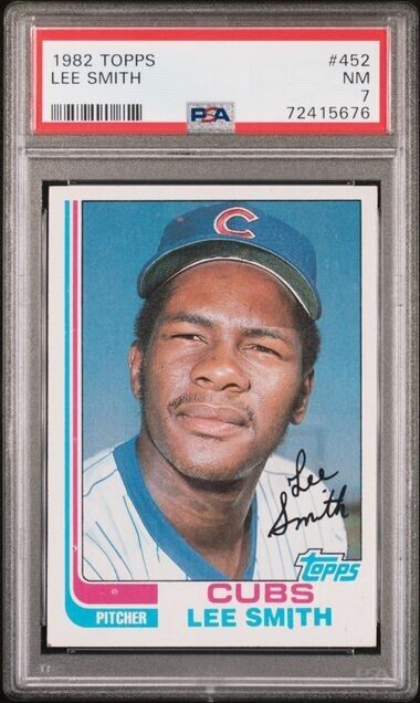 Lee Smith - PSA 7 - 1982 Topps #452 - Chicago Cubs