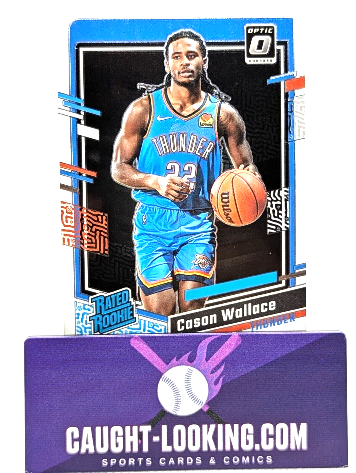 Cason Wallace - 2023-24 Donruss Optic #218 Oklahoma City Thunder Rated Rookie