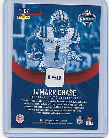 Ja'Marr Chase #D7 2021 Score Insert Rookie RC Bengals LSU