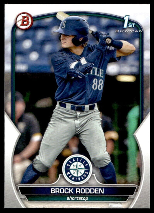Brock Rodden 2023 Bowman Draft #BD-171 1st Seattle Mariners Baseball Card
