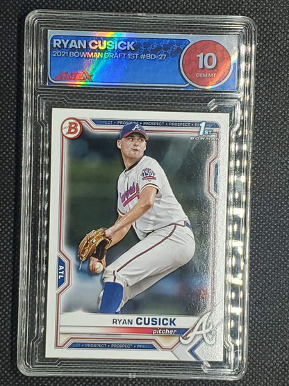 Ryan Cusick #BD-27 2021 Bowman Draft Graded 10