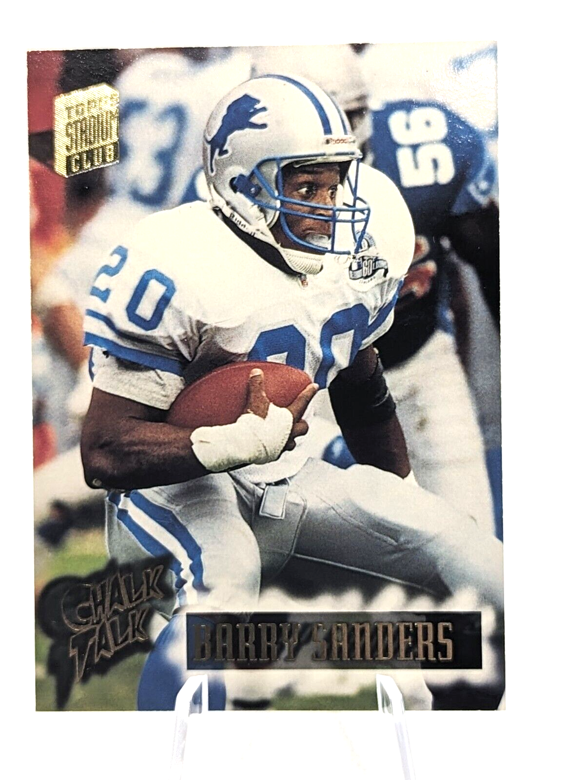 Barry Sanders #71 1994 Stadium Club Chalk Talk