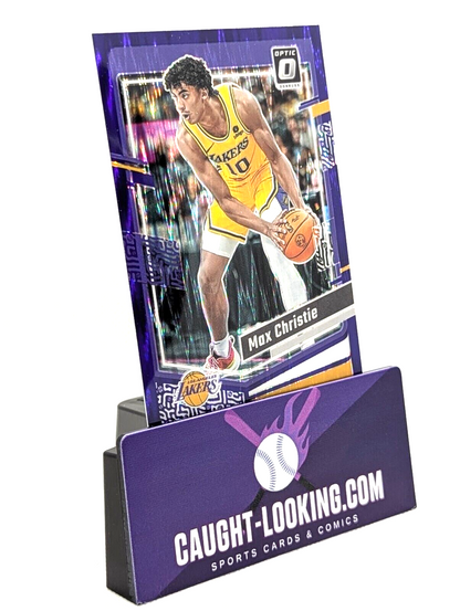2023-24 Donruss Optic Purple Shock Max Christie Los Angeles Lakers #88