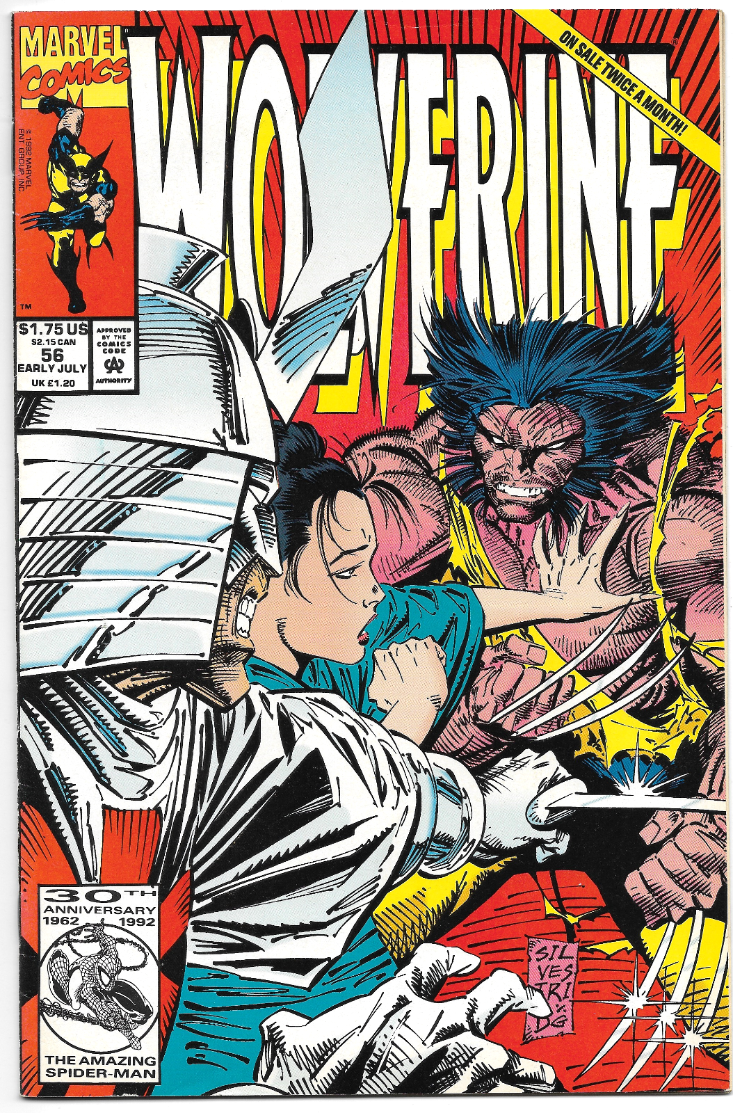 Wolverine #56 - 1992 Marvel Comics