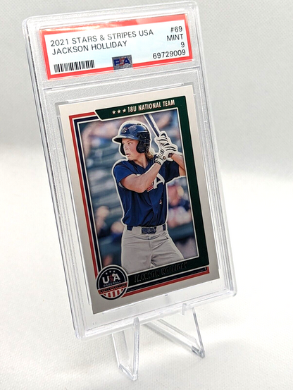 Jackson Holliday PSA 9 2021 Stars & Stripes #69 MLB Draft #1 Pick