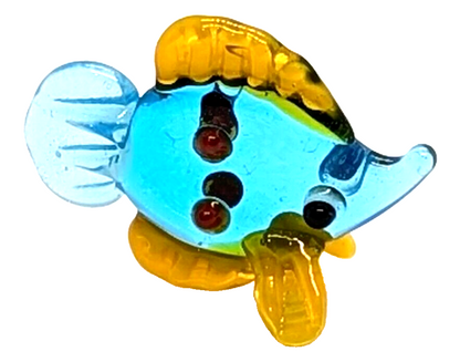 Ganz World Miniature Mini Glass Collectible Figurine Blue Tang Fish