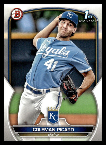 2023 Bowman Draft #BD-161 Coleman Picard Kansas City Royals 1st Baseball Card
