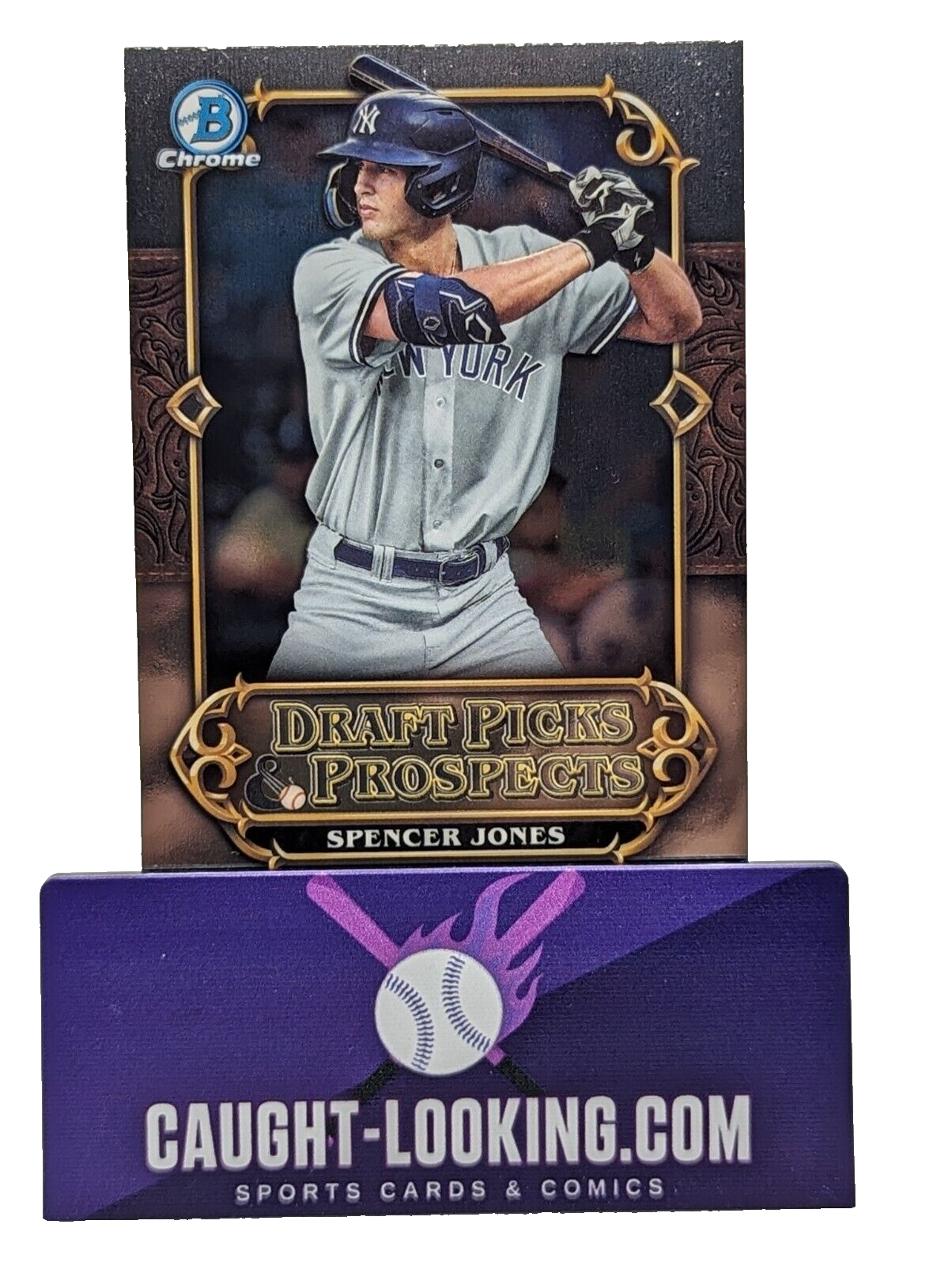 Spencer Jones - 2023 Bowman Draft Chrome Draft Pick Prospects #DPP-19 NY Yankees