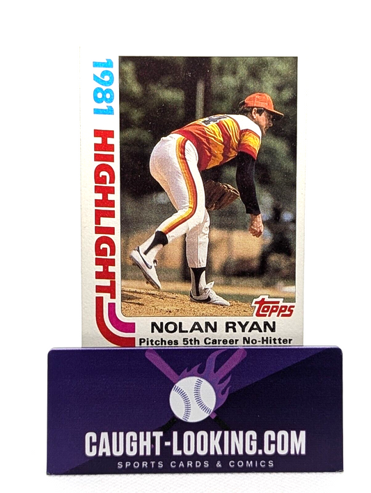 1982 Topps Nolan Ryan HIGHLIGHT #5 - Houston Astros