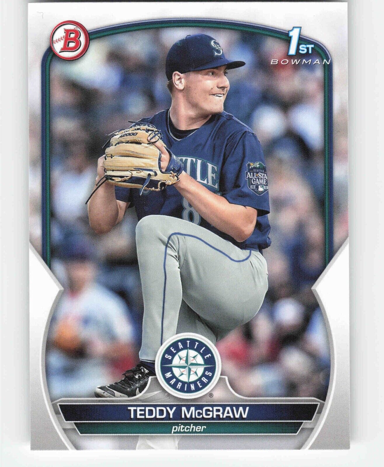 Teddy McGraw 2023 Bowman Draft #BD-73 Mariners Prospect 1st