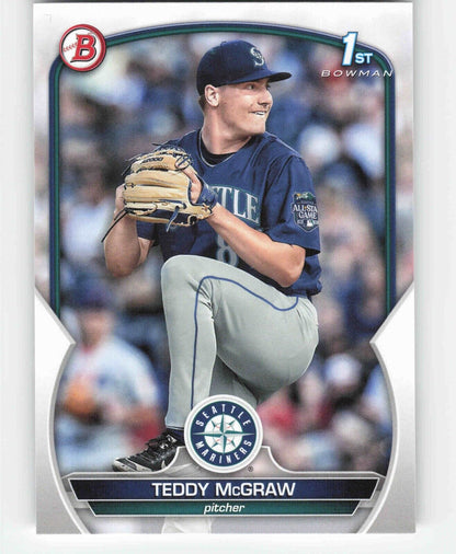 Teddy McGraw 2023 Bowman Draft #BD-73 Mariners Prospect 1st
