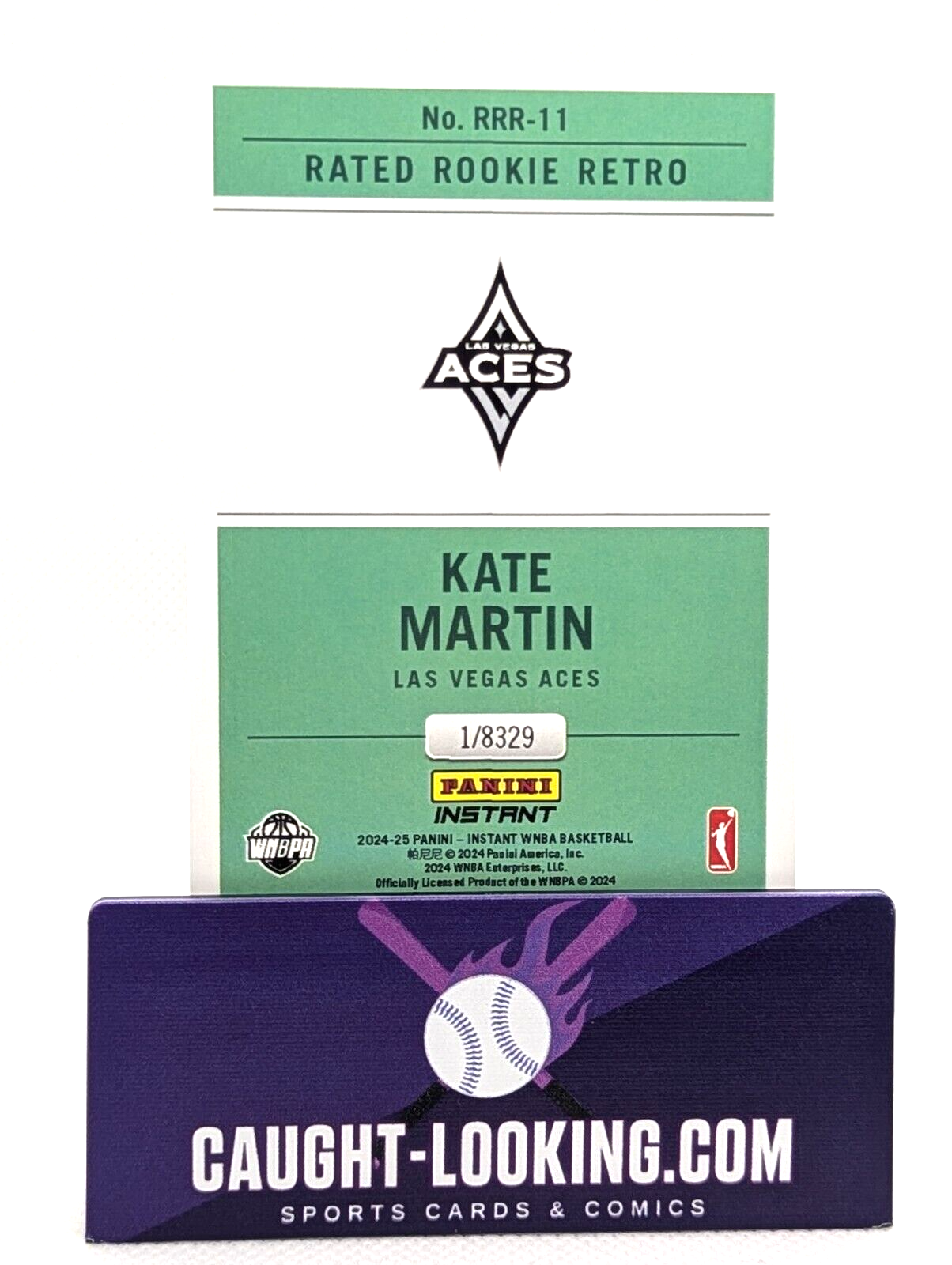 Kate Martin - 2024 Instant WNBA Donruss Rated Rookie Retro Card #RRR-11 RC Aces