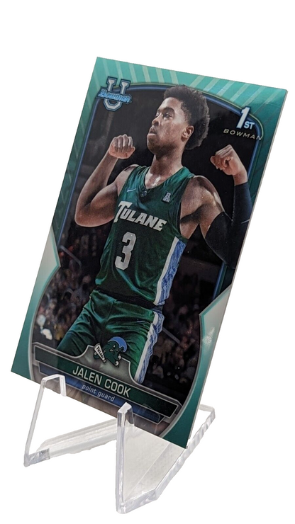 Jalen Cook [Aqua] /299 #25 2022 Bowman Chrome University 1st Bowman