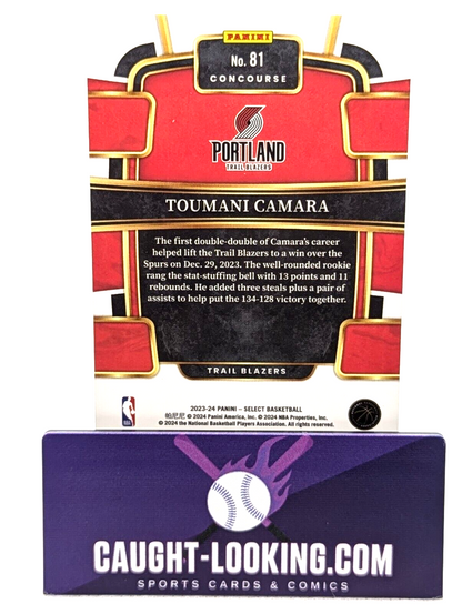 2023-24 Panini Select - Concourse Blue #81 Toumani Camara (RC)
